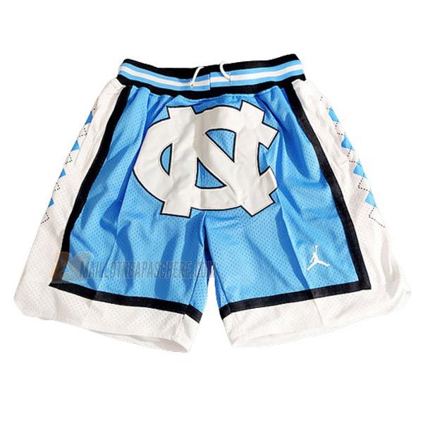 shorts de basket north carolina de bleu just don classic edition