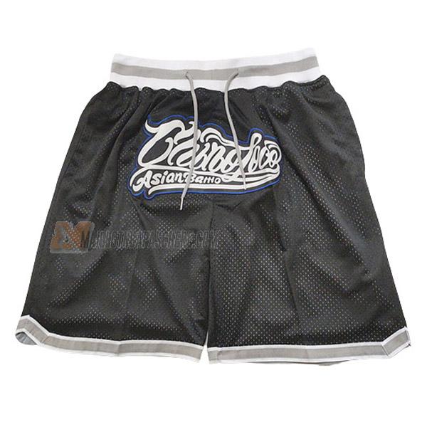 shorts de basket north carolina de noir avec poche