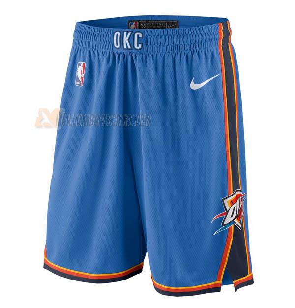 shorts de basket oklahoma city thunder de bleu icon edition 2023