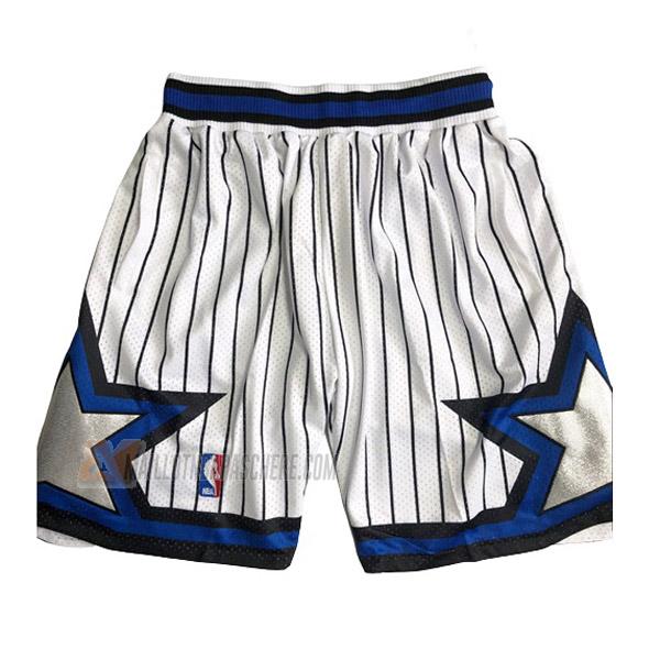 shorts de basket orlando magic de blanc avec poche