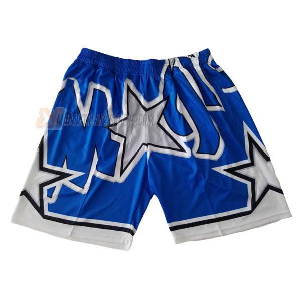 shorts de basket orlando magic de bleu big face