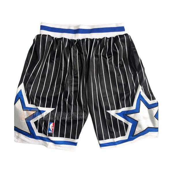 shorts de basket orlando magic de noir avec poche