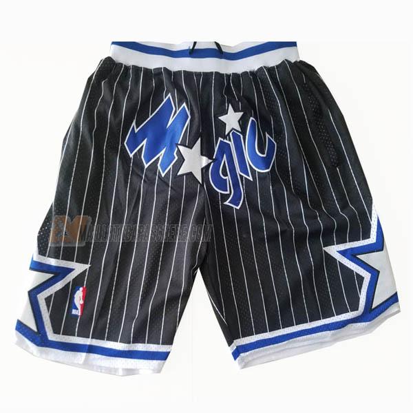 shorts de basket orlando magic de noir just don classic edition