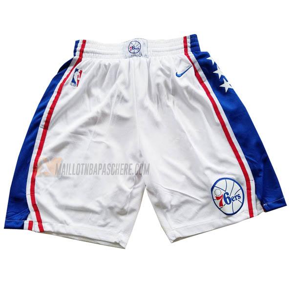 shorts de basket philadelphia 76ers de blanc association edition 2023