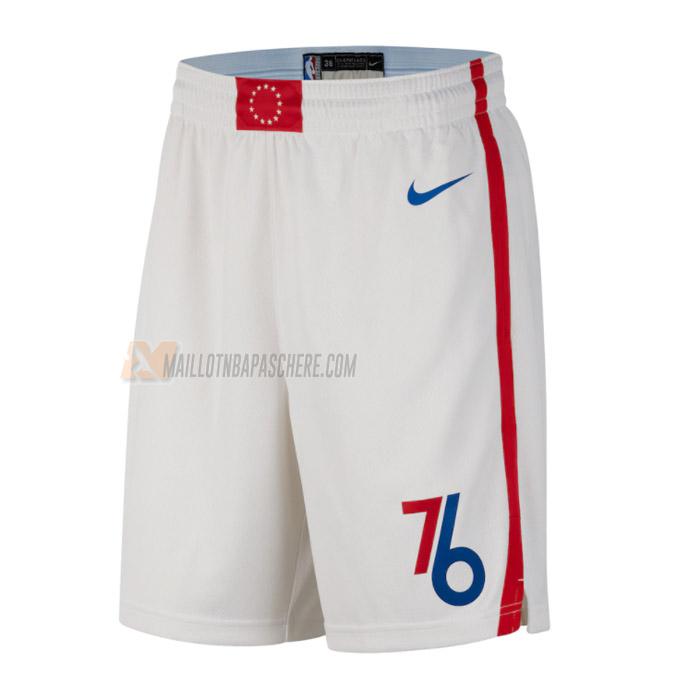 shorts de basket philadelphia 76ers de blanc city edition 2023