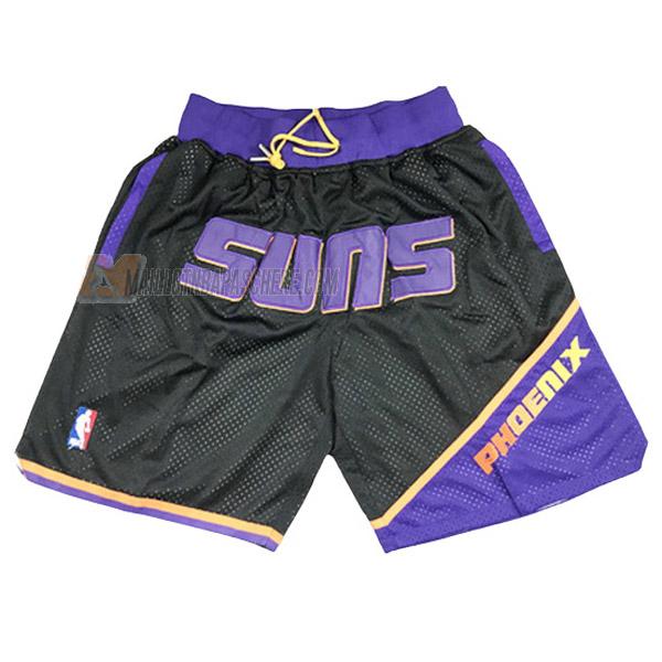 shorts de basket phoenix suns de noir just don classic edition