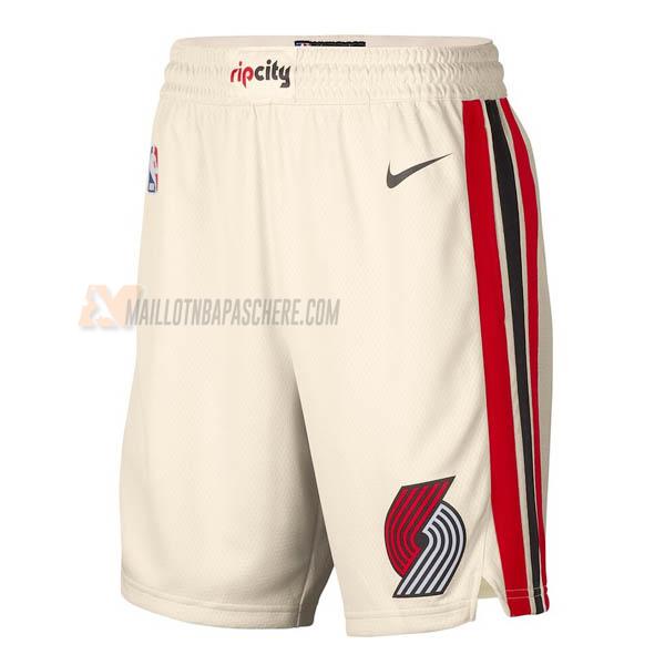 shorts de basket portland trail blazers de blanc city edition 2020