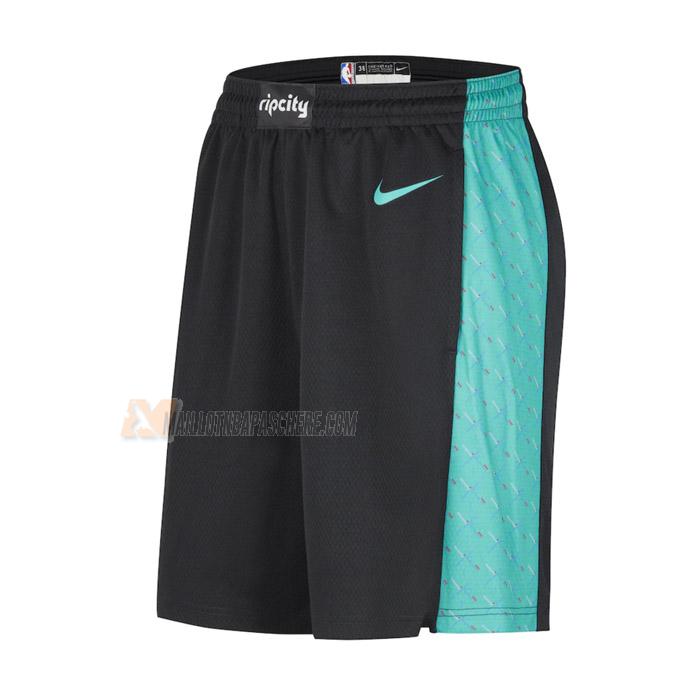 shorts de basket portland trail blazers de noir city edition 2023