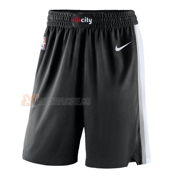 shorts de basket portland trail blazers de noir icon edition 2023