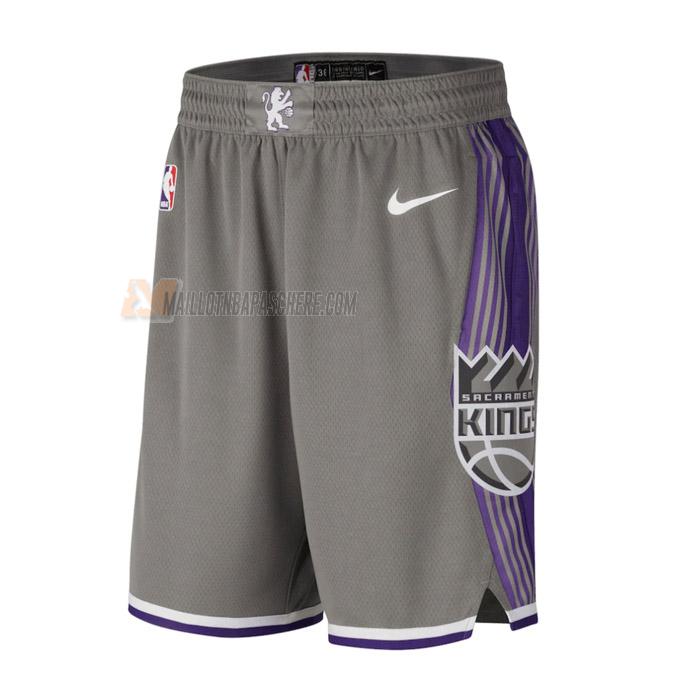 shorts de basket sacramento kings de gris city edition 2023