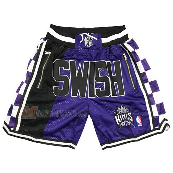 shorts de basket sacramento kings de mauve just don swish