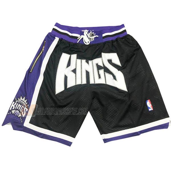 shorts de basket sacramento kings de noir just don