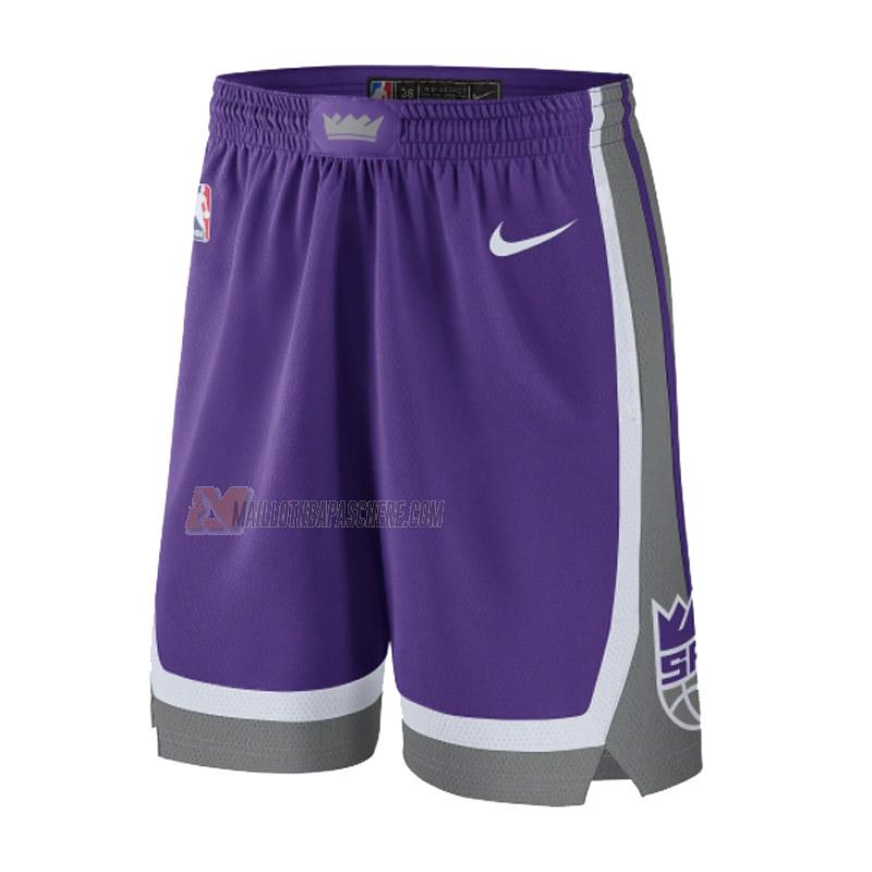 shorts de basket sacramento kings de violet icon edition 2022-23