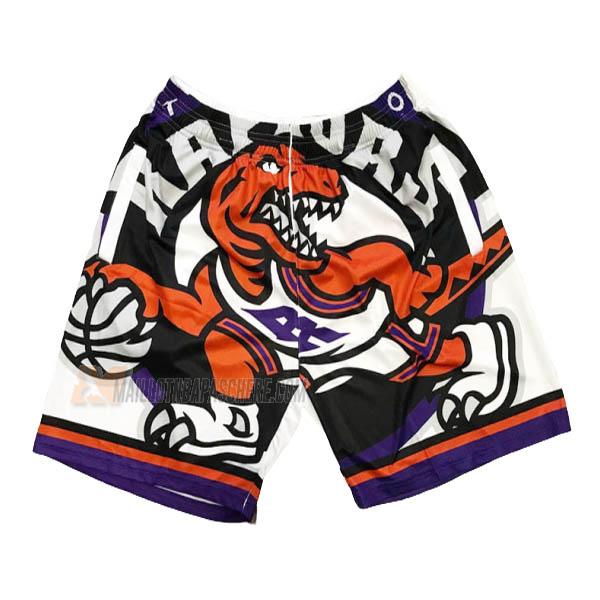 shorts de basket toronto raptors de blanc big face