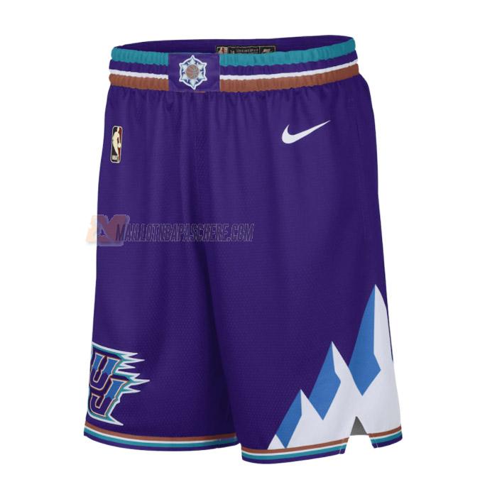 shorts de basket utah jazz de mauve classic edition 2023