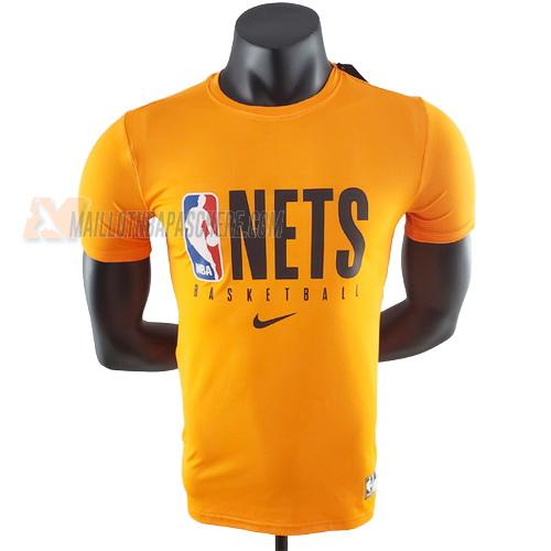 t-shirt brooklyn nets de jaune ts38