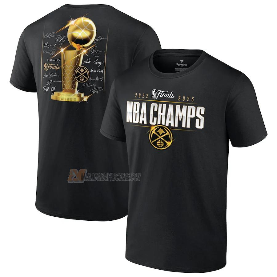 t-shirt denver nuggets de 23621a13 homme noir nba champs 2022-23