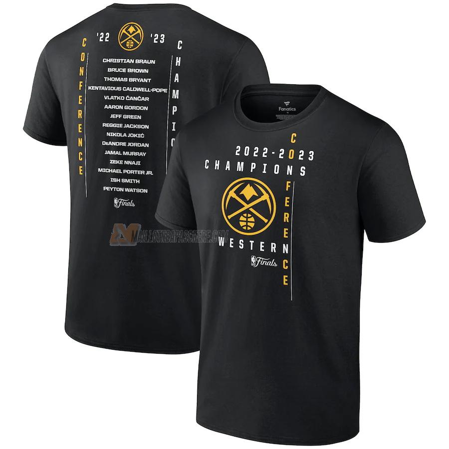 t-shirt denver nuggets de 23621a1 homme noir nba champions 2022-23