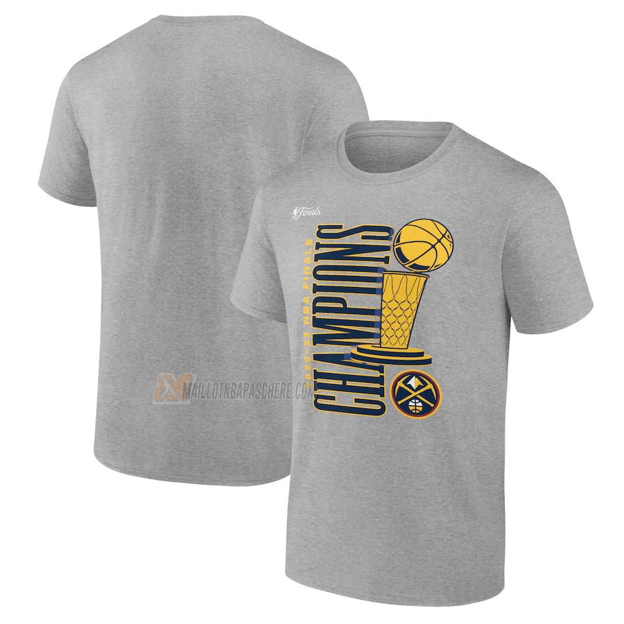 t-shirt denver nuggets de 23621a24 homme gris nba champions 2022-23