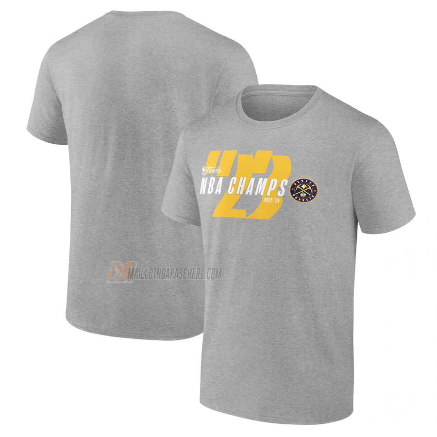 t-shirt denver nuggets de 23621a25 homme gris nba champs 2022-23