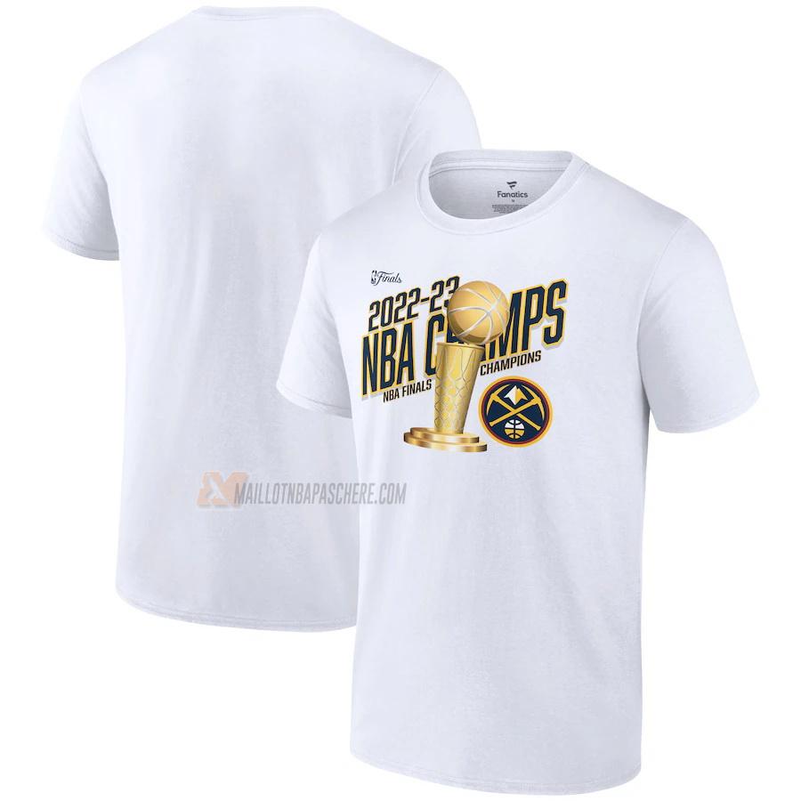 t-shirt denver nuggets de 23621a5 homme blanc nba champs 2022-23