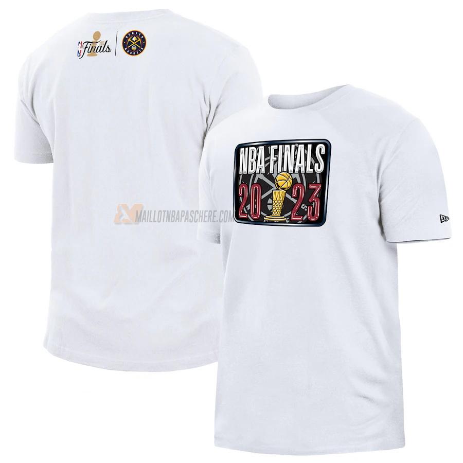 t-shirt denver nuggets de 23621a7 homme blanc nba finals 2023