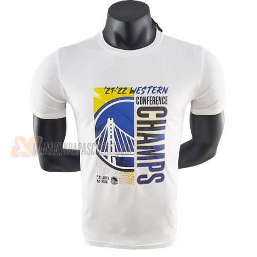 t-shirt golden state warriors de blanc ts31