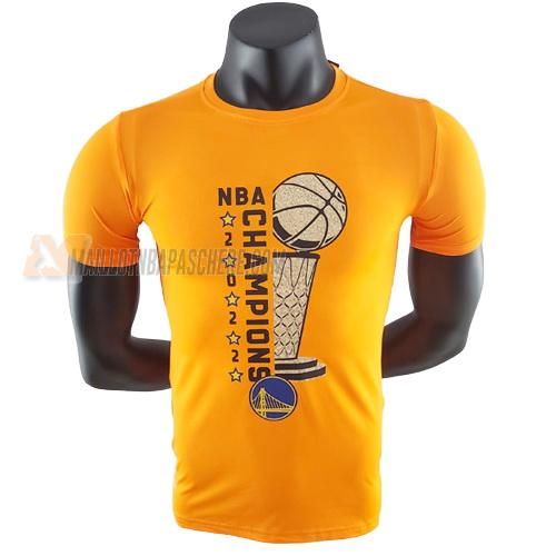 t-shirt golden state warriors de jaune ts28