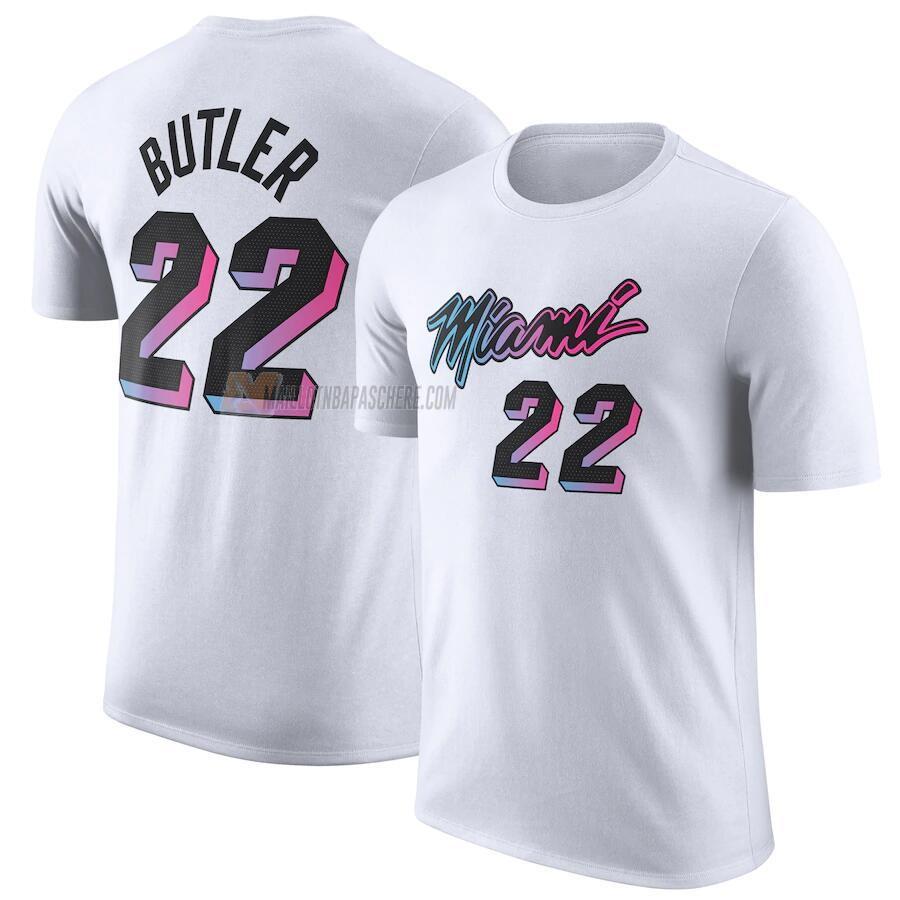 t-shirt jimmy butler miami heat de 22 homme blanc 2022-23