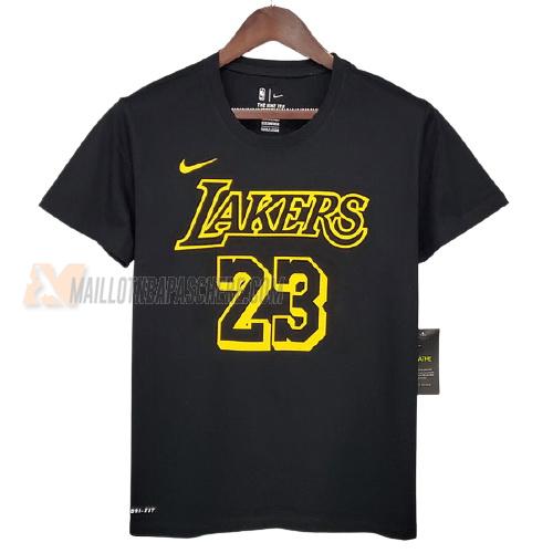 t-shirt lebron james los angeles lakers de noir ts5