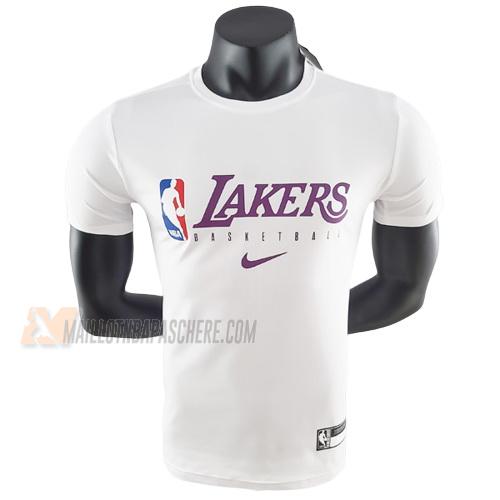 t-shirt los angeles lakers de blanc ts33