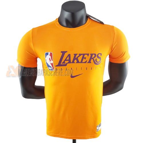 t-shirt los angeles lakers de jaune ts32