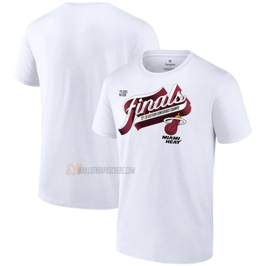 t-shirt miami heat de homme blanc western champions 2022-23