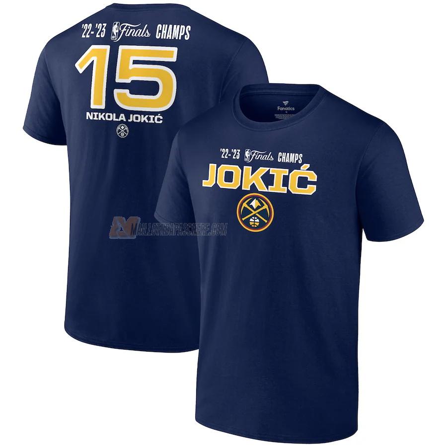 t-shirt nikola jokic denver nuggets de 23621a4 homme bleu