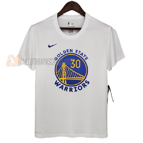 t-shirt stephen curry golden state warriors de blanc ts18