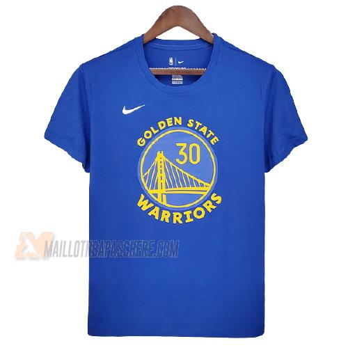 t-shirt stephen curry golden state warriors de bleu ts17