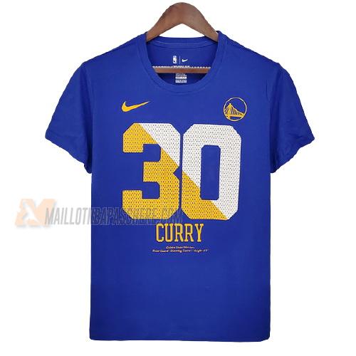 t-shirt stephen curry golden state warriors de bleu ts20