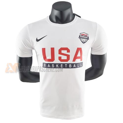 t-shirt usa de blanc ts40