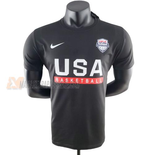 t-shirt usa de noir ts43