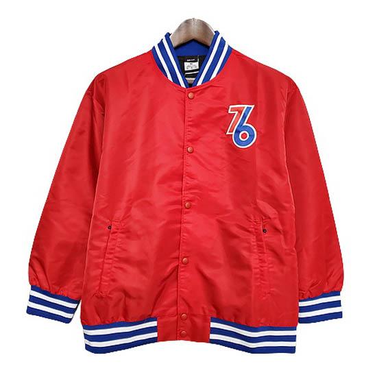 veste de baseball philadelphia 76ers de rouge 2021