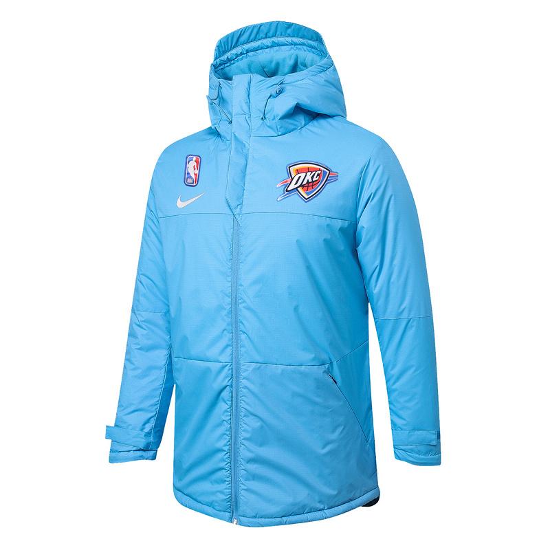 veste en coton oklahoma city thunder de bleu 2023