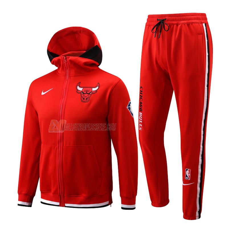 veste à capuche chicago bulls de homme rouge vc007 2022