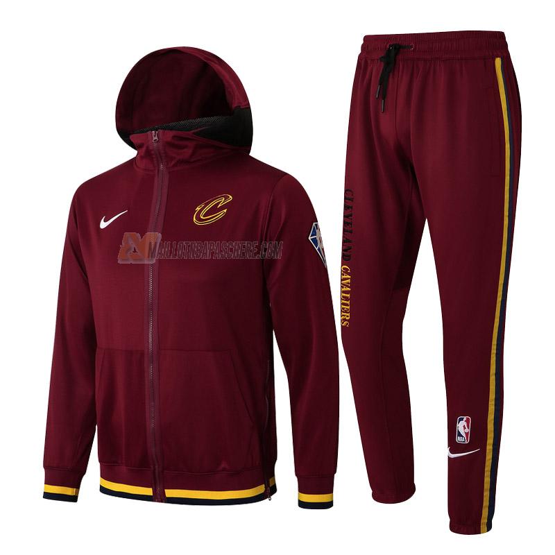 veste à capuche cleveland cavaliers de homme rouge vc016 2022