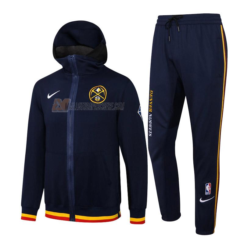 veste à capuche denver nuggets de homme bleu marine vc028 2022