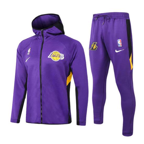 veste à capuche los angeles lakers de mauve 2023