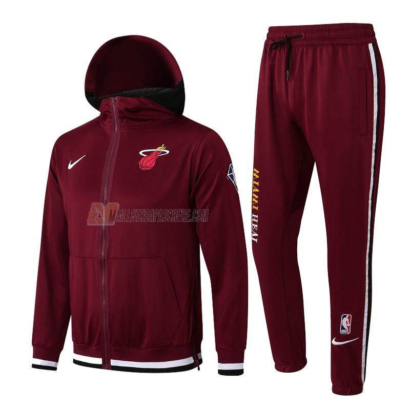 veste à capuche miami heat de homme rouge vc013 2022