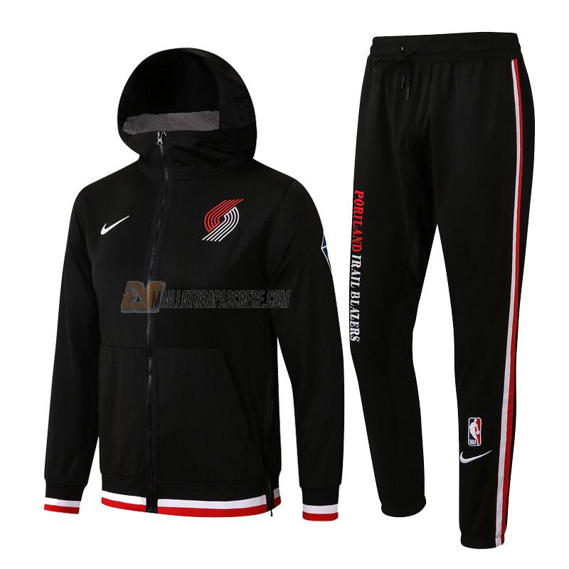 veste à capuche portland trail blazers de homme noir vc014 2022