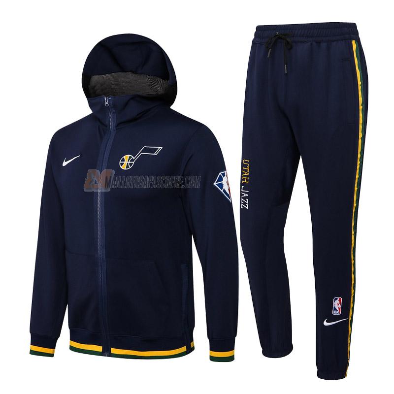 veste à capuche utah jazz de homme bleu marine vc024 2022